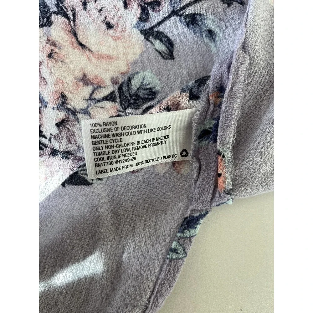 Knox Rose XS/S Cottagecore Boho Shawl Wrap Open Front Kimono Floral Tassels EUC - Picture 4 of 4